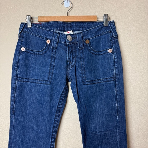 True Religion BootCut Jeans World Tour Tony Big T Jeans- Size 27 - Picture 2 of 9